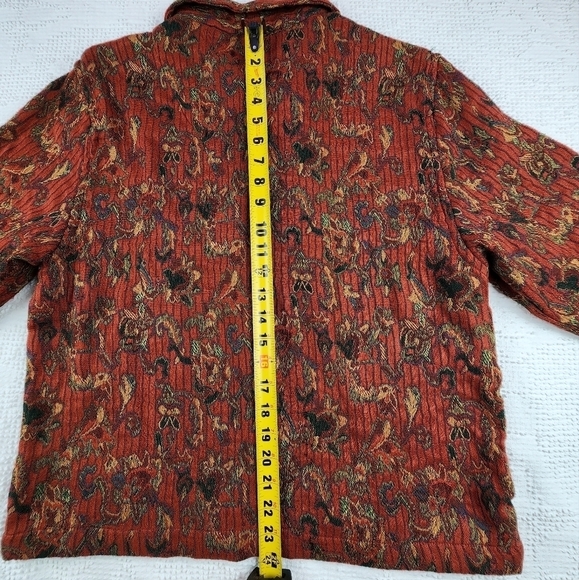 Vintage Tantrums Collection Embroidered Button Down Tapestry Jacket Size Large - Picture 12 of 13